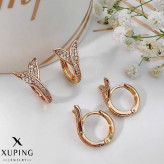 نمای نزدیک گوشواره زنانه ژوپینگ طرح D367